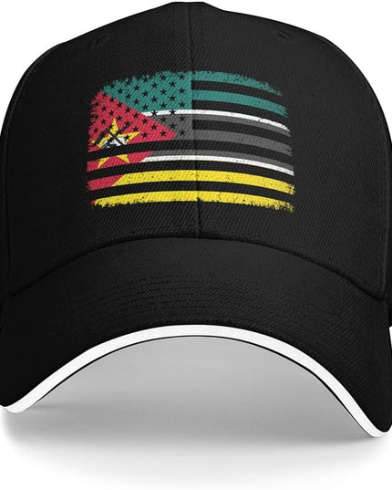 Unisex Baseball Cap Trucker Dad Hat for Men Women Adjustable Outdoors Sun hat Black
