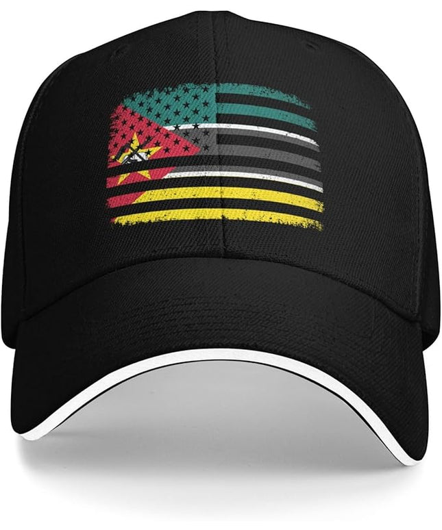 Unisex Baseball Cap Trucker Dad Hat for Men Women Adjustable Outdoors Sun hat Black
