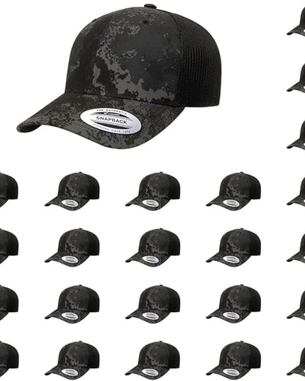 Yupoong Classic Premium Mesh 6 Panel Retro Trucker Cap | Mid Profile Snapback | OSFA | Bulk Pack Available