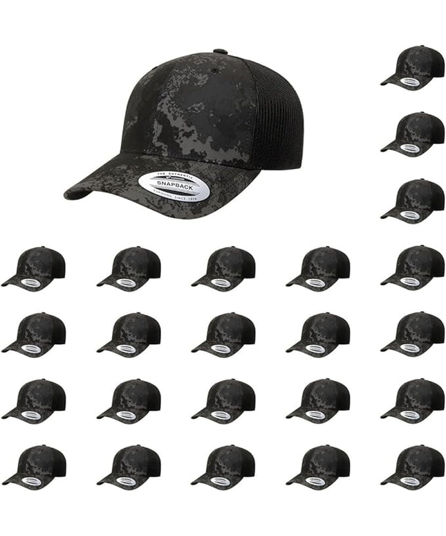 Yupoong Classic Premium Mesh 6 Panel Retro Trucker Cap | Mid Profile Snapback | OSFA | Bulk Pack Available