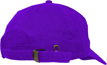 Glory Max 100% Cotton Baseball Cap Classic Plain Low Profile Golf Dad Hat Buckle Adjustable