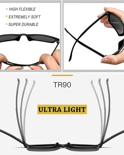Joopin Square Sunglasses Polarized UV Protection Trendy Designer Sun Glasses Men Women