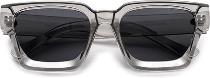 VANLINKER Thick Square Sunglasses for Men Women Retro Chunky Rectangle Shades UV400 Protection VL9731