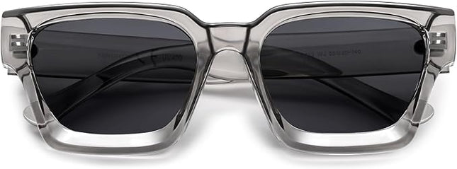 VANLINKER Thick Square Sunglasses for Men Women Retro Chunky Rectangle Shades UV400 Protection VL9731