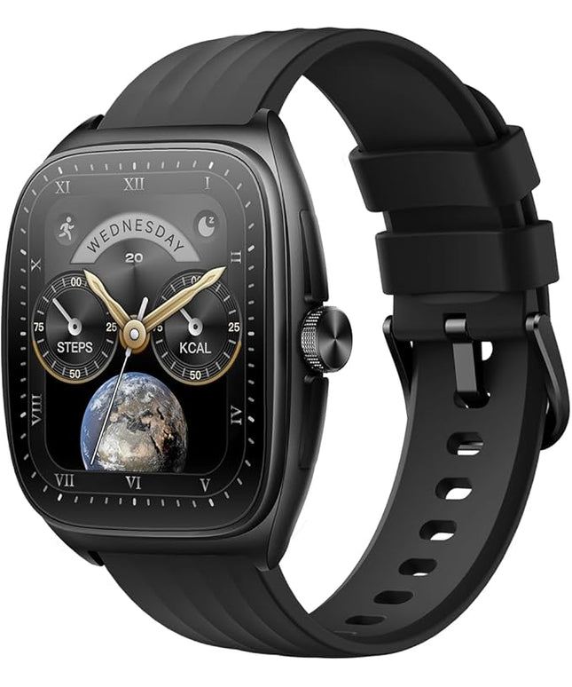 MOMAX Smart Watch for Men and Women, 1.85" AMOLED Display Fitness Tracker, Heart Rate Sleep Monitor for Men Women, IP68 Waterproof Sport Watch, Answer/Make Calls, Compatible with Android iPhone