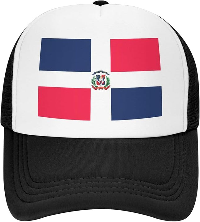 Cute Flag Baseball Cap for Men Women Mesh Trucker Hat Adjustable Patriotic Snapback Baseball Hat for Sports Running