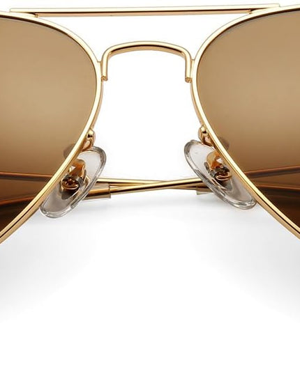 Pro Acme Classic Aviator Sunglasses for Women & Men Glass Lens Metal Frame UV400 Driver Sunglasses