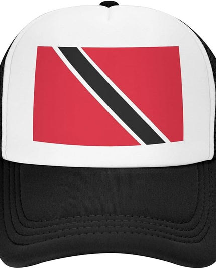 Cute Flag Baseball Cap for Men Women Mesh Trucker Hat Adjustable Patriotic Snapback Baseball Hat for Sports Running