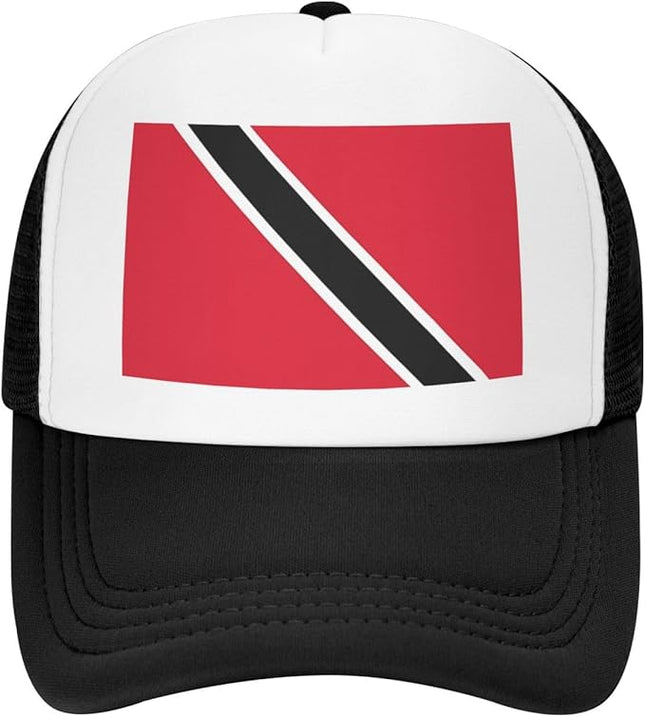 Cute Flag Baseball Cap for Men Women Mesh Trucker Hat Adjustable Patriotic Snapback Baseball Hat for Sports Running