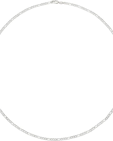 Amazon Essentials 14k Gold or Sterling Silver Plated Figaro Chain Necklace