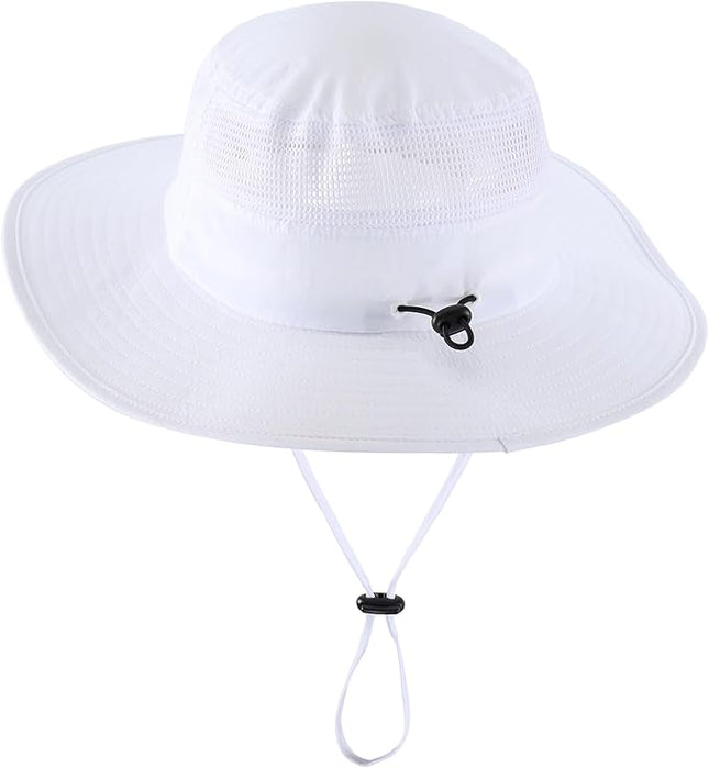 Home Prefer UPF50+ Mens Sun Hat Wide Brim Fishing Hat Womens UV Protection Cap Breathable Mesh Safari Gardening Bucket Hat