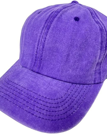 Roytrense Unisex 100% Cotton Washed Low Profile Dad Hat - Adjustable Baseball Cap for Outdoor Activities