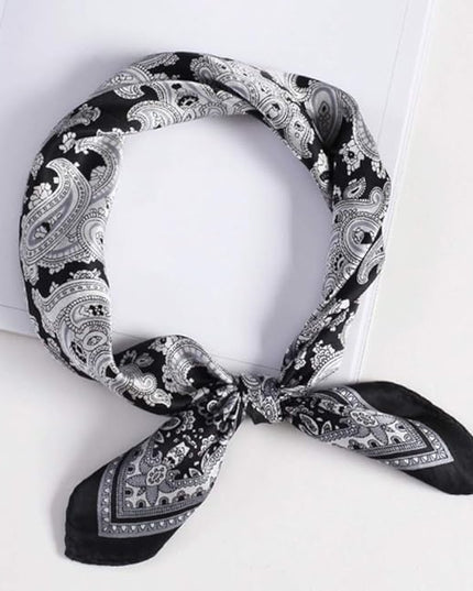 ANDANTINO 100% Mulberry Silk Scarf -21” Lightweight Square Neckerchief – Breathable Digital Printed Scarves with Gift Packed