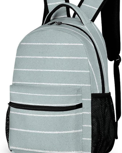 Fashion Morandi Lines Backpack Lightweight Large Capacity Laptop Daybag for Travel Work