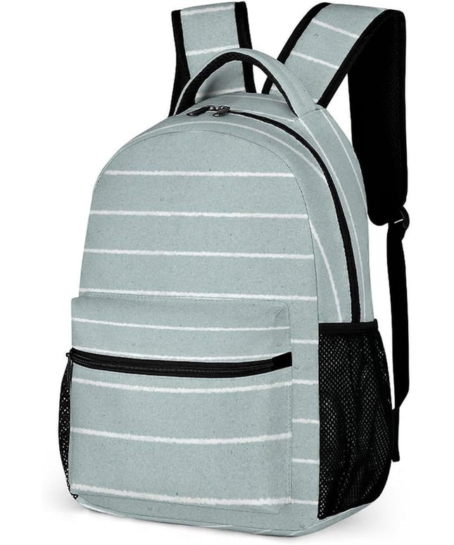 Fashion Morandi Lines Backpack Lightweight Large Capacity Laptop Daybag for Travel Work