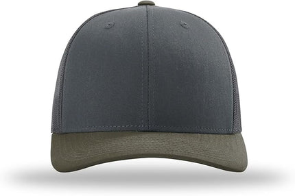 Richardson 112 Trucker Hat - Premium Adjustable Snapback Hat - Structured Six Panel Richardson Blank Caps
