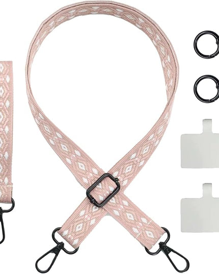 LEMEDE Adjustable Phone Lanyard - Phone Wristlet & Crossbody Phone Strap, Versatile for ID, Camera，Key straps(1" Width)