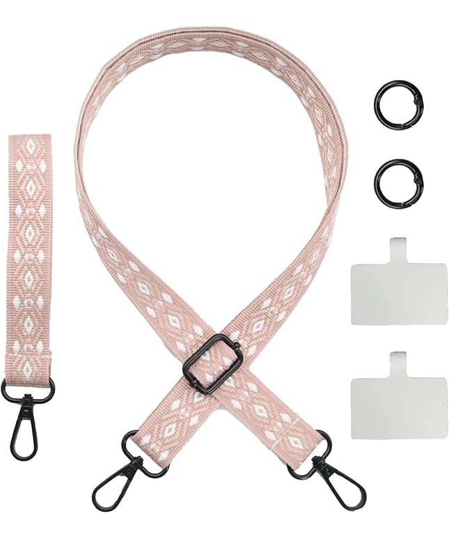 LEMEDE Adjustable Phone Lanyard - Phone Wristlet & Crossbody Phone Strap, Versatile for ID, Camera，Key straps(1" Width)