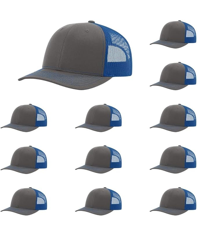 Richardson 112 Classic Six-Panel Adjustable Snapback Trucker Cap | Bulk Packs Available
