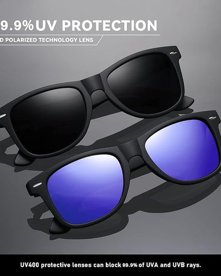 Polarized Sunglasses Womens Men - Sun glasses Fashion Trendy Driving Fishing UV Blocking UV400 Protection