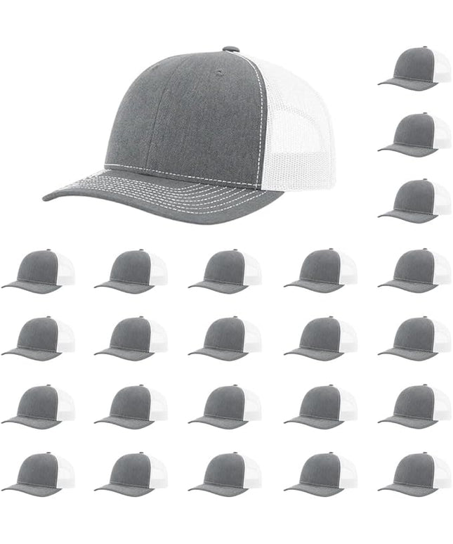 Richardson 112 Classic Six-Panel Adjustable Snapback Trucker Cap | Bulk Packs Available