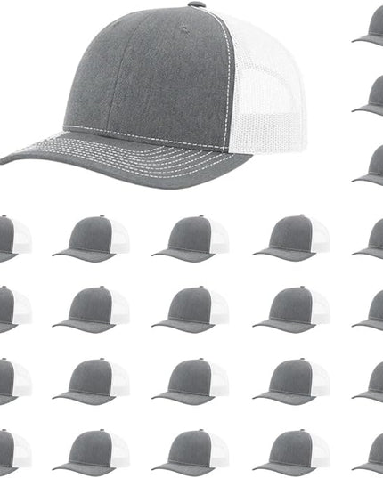 Richardson 112 Classic Six-Panel Adjustable Snapback Trucker Cap | Bulk Packs Available