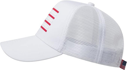 IIN American Flag Mesh Baseball Cap, Patriotic Trucker Hat for Men Women, Quick-Dry Breathable Design, Adjustable Snapback