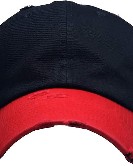 KBETHOS Vintage Washed Distressed Cotton Dad Hat Baseball Cap Adjustable Polo Trucker Unisex Style Headwear