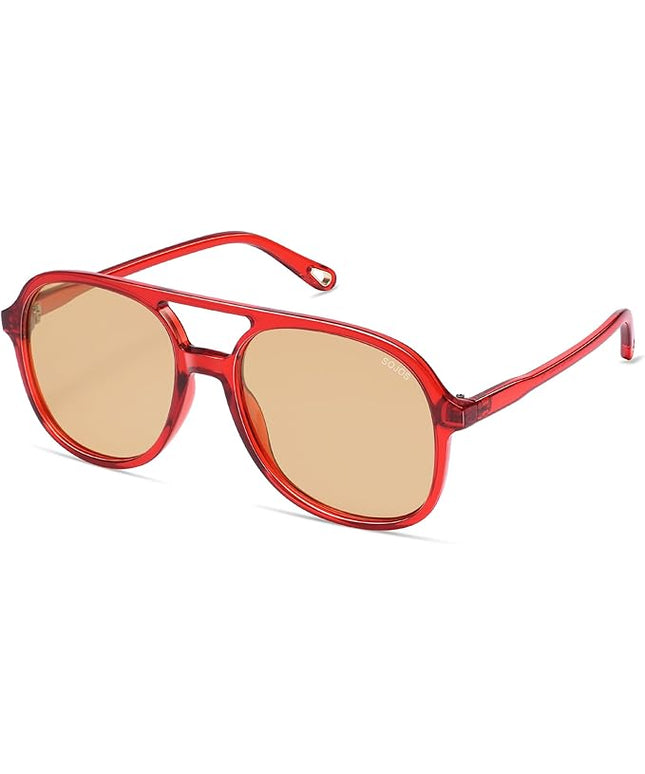 SOJOS Retro Polarized Aviator Sunglasses Womens Mens Classic 70s 80s Vintage Trendy Square Aviators SJ2174