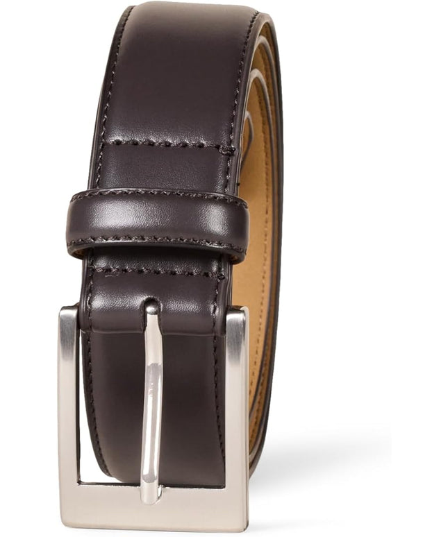 Amazon Essentials Men's Leather Belt, Classic Style