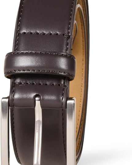 Amazon Essentials Men's Leather Belt, Classic Style