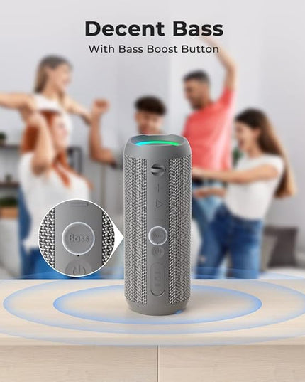 RIENOK Portable Bluetooth Speaker 30W Dual Pairing True Wireless Stereo HD Sound IPX7 Waterproof Outdoor Sport Shower Wireless Speaker Bluetooth 5.3 for Home Party