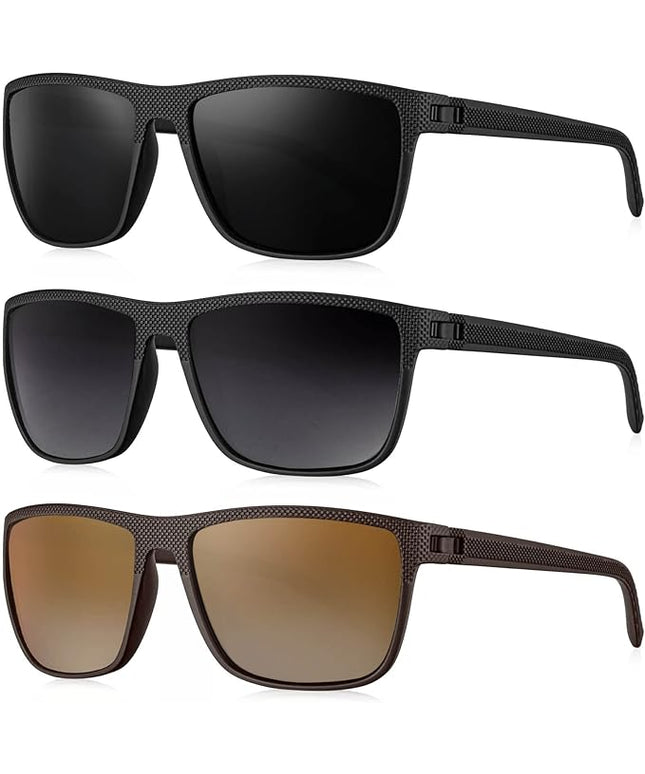 KALIYADI Polarized Sunglasses for Men, Lightweight Sun Glasses with UV Protection for Driving Fishing Golf