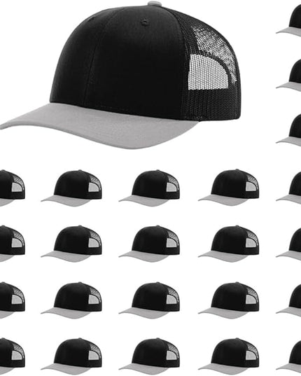 Richardson 112 Classic Six-Panel Adjustable Snapback Trucker Cap | Bulk Packs Available