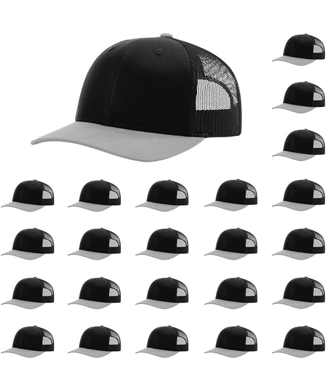 Richardson 112 Classic Six-Panel Adjustable Snapback Trucker Cap | Bulk Packs Available