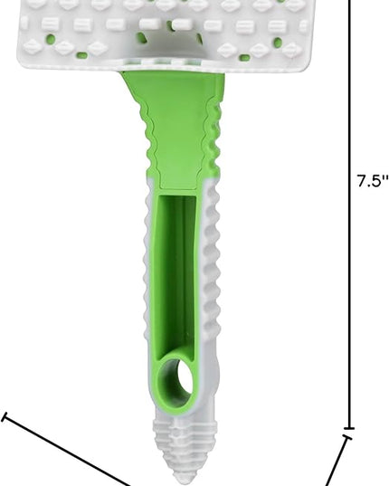FurDozer Pet Hair Remover & Auto Detailing Tools - Cat & Dog Hair Remover for Carpets, Car Interiors, Couches, Bedding, & Pet Furniture (Green, X6)