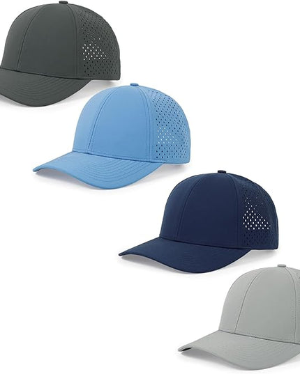 kozinu Quick Dry Baseball Cap Curved Brim Snapback Hat Laser Cut Mesh Ball Cap Golf Ball Cap for Men Women