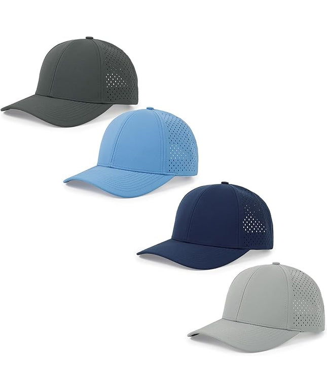 kozinu Quick Dry Baseball Cap Curved Brim Snapback Hat Laser Cut Mesh Ball Cap Golf Ball Cap for Men Women