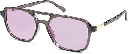 SOJOS Retro Aviator Sunglasses for Women Men,Trendy Rectangle Womens Mens Shades Sun Glasses SJ2202
