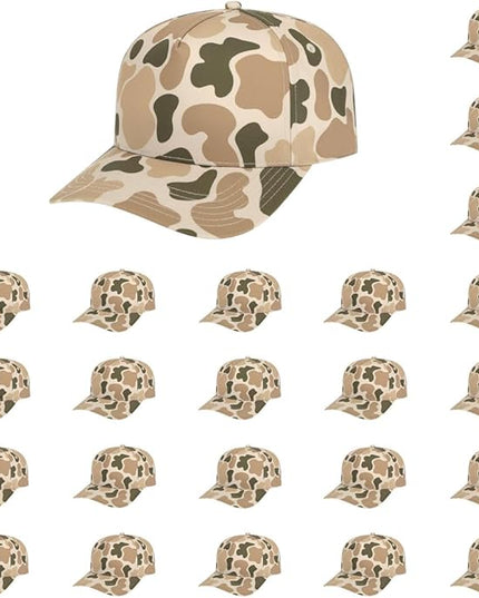 The Hat Pros Cap America i2026 Mid Profile 5-Panel Daybreak Camo Cap w/Quick-Dry Sweatband & Adjustable Snapback