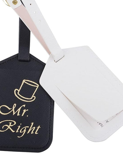 passport holder mrs and mr, Passport Wallets Travel Holder Set,Honeymoon gift, Wedding Bridal Shower Gift,Travel Luggage Tags Passport Cover (Mr. Right and Mrs. Always Right)