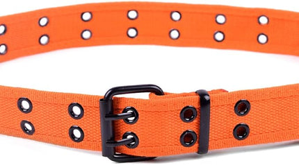 Boxed Gifts Parquet Casual Canvas Belt - Double Hole, Double Grommets for Men & Women