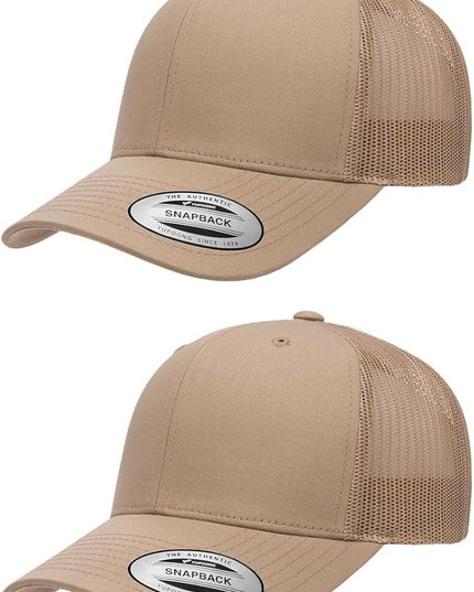 Yupoong Classic Premium Mesh 6 Panel Retro Trucker Cap | Mid Profile Snapback | OSFA | Bulk Pack Available