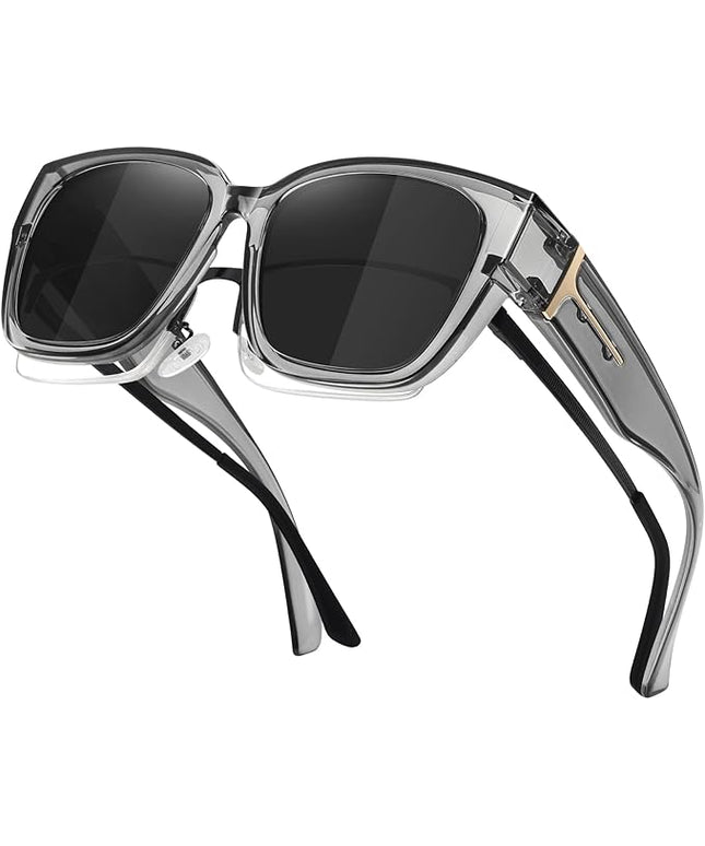 MEETSUN Oversized Fit Over Glasses Sunglasses for Women Men Large Trendy Polarized Sunglasses for Driving UV Protection
