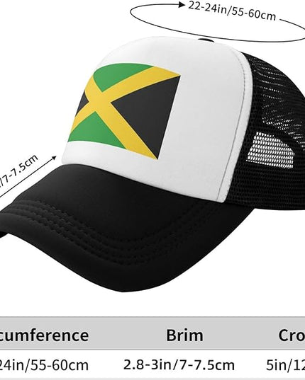 Cute Flag Baseball Cap for Men Women Mesh Trucker Hat Adjustable Patriotic Snapback Baseball Hat for Sports Running