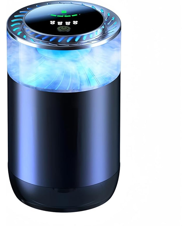 Smart Dffuser for Car with Fragrant Oil Packets, Colorful Light Scent Diffuser, Auto On/Off Car Air Freshener, Adjustable Intensity, 4 Mode Scents Refill X2 (Hotel-Snow)
