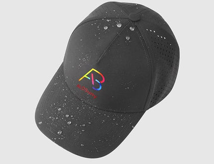 AB ALOSUNY Men Adjustable Baseball Cap with Curved Breathable Quick-Drying Laser-Cut Mesh Back Closure Hat