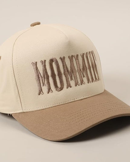 MIRMARU Two-Tone Vintage Canvas Trucker Hats for Men & Women, Adjustable Size Baseball Caps with Trendy Embroidered Design