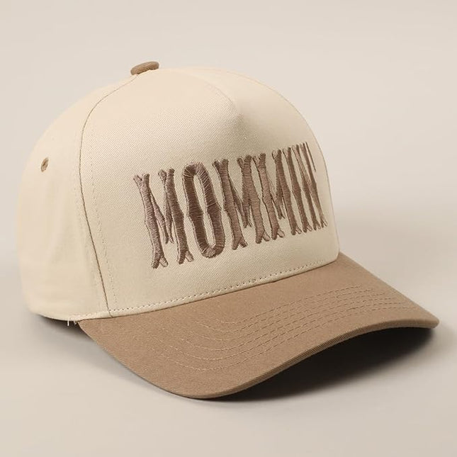 MIRMARU Two-Tone Vintage Canvas Trucker Hats for Men & Women, Adjustable Size Baseball Caps with Trendy Embroidered Design