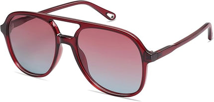 SOJOS Retro Polarized Aviator Sunglasses Womens Mens Classic 70s 80s Vintage Trendy Square Aviators SJ2174